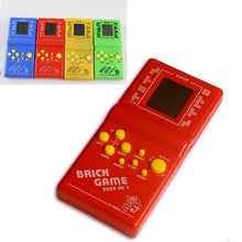 Kids Game Machine with Game Music Playback Tetris Brick Game Handheld Game Machine without Battery