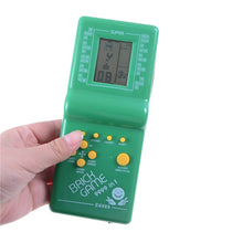 Classic Handheld Game Machine Tetris Brick Game Kids Game Machine with Game Music Playback without Battery
