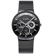 Men's watch fashion casual watch waterproof watch ultra-thin quartz watch simple business watch the best gift.