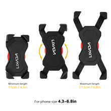 Lixada Bike Phone Holder 360 Rotatable Phone Mount Adjustable Cycling Phone Cradle Clamp Phone Rack