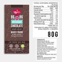 MojoMe Sugar-Free Chocolate