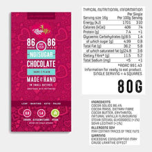 MojoMe Sugar-Free Chocolate